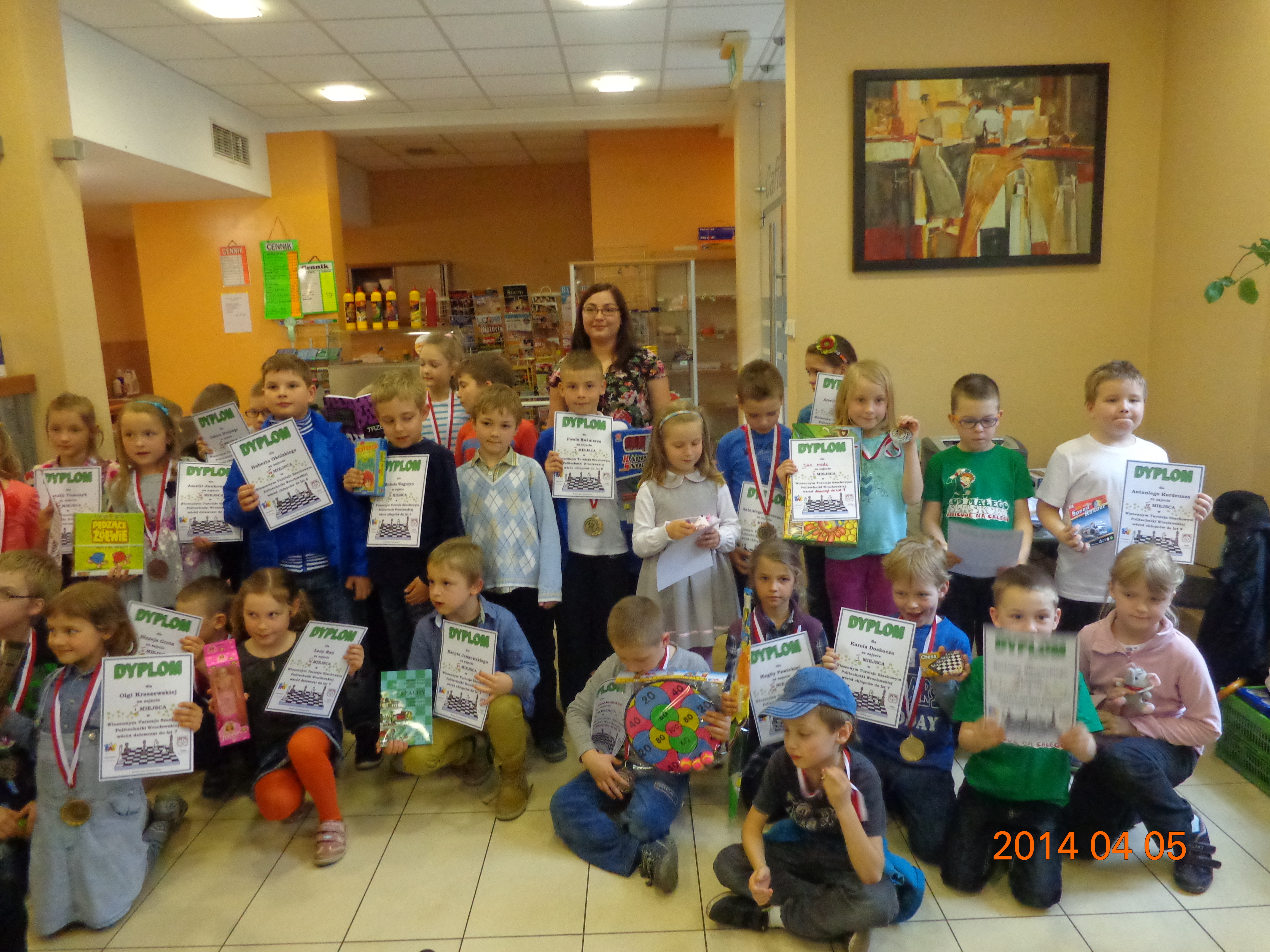 Sukcesy szachistów GAMBITU MDK we wrocławskich turniejach, Wrocław, 05-06.04.2014